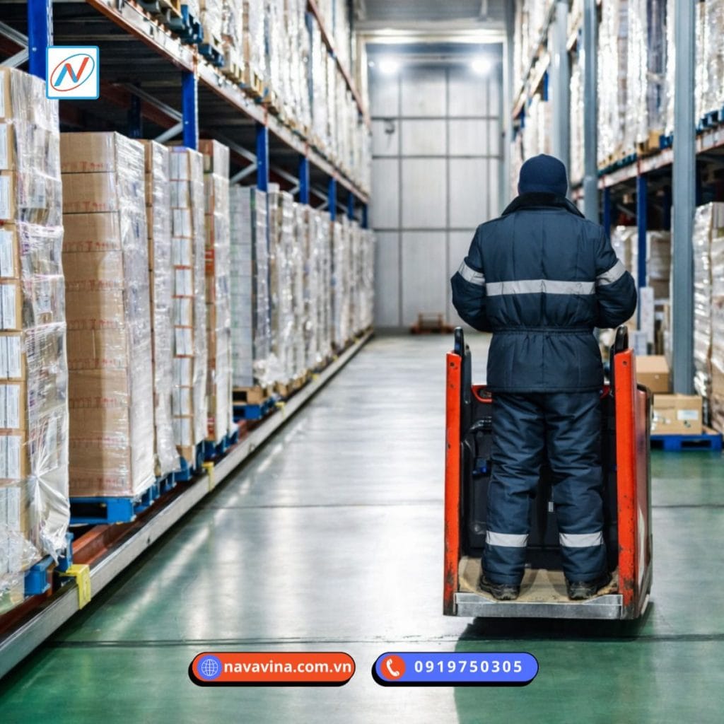 Kệ kho lạnh là gì? Cách chọn đúng theo từng mô hình kho 5 kệ drive in trong kho lạnh công nghiệp