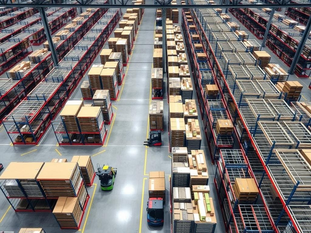 Hệ thống kệ selective Navavina tại trung tâm logistics