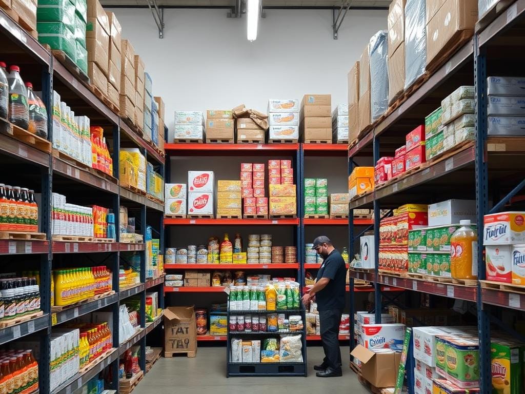 Kệ kho hàng trong siêu thị tại Cần Thơ