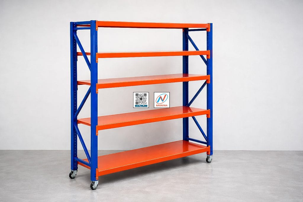 Cách chọn kệ trung tải cho kho xếp tay 2026 3 ke trung tai navavina trong kho hang
