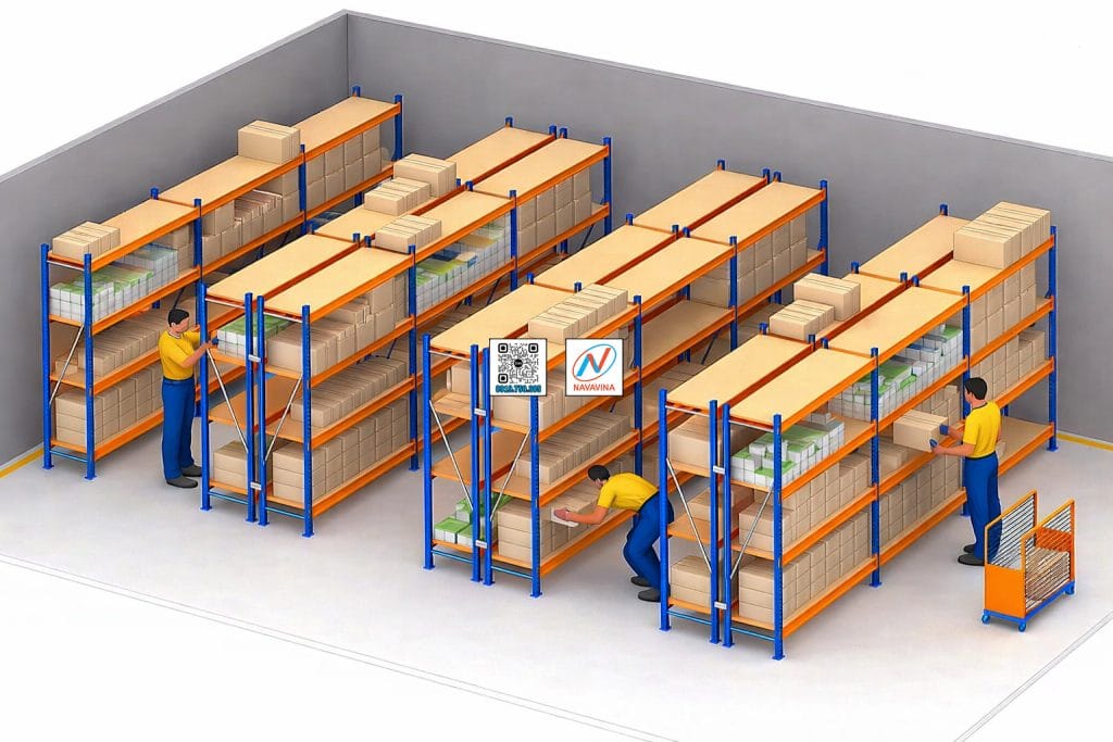 ke trung tai xep hang bang tay