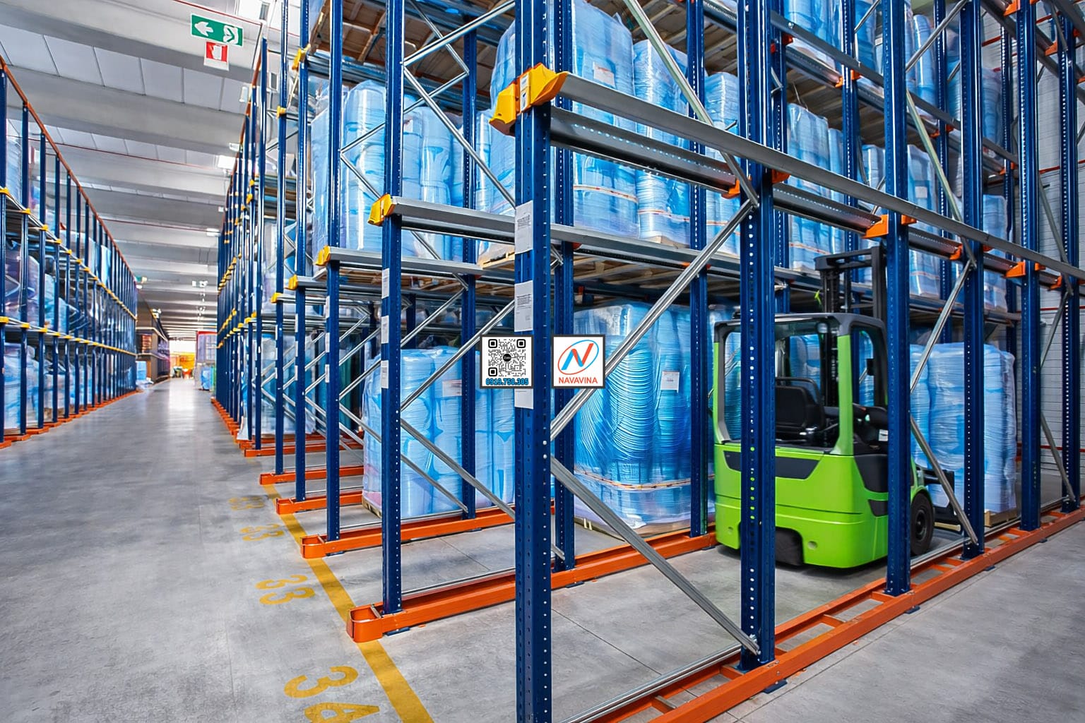 Kệ Drive in Racks Navavina 2026: Kệ chứa pallet mật độ cao cho kho lạnh & kho hàng tải nặng