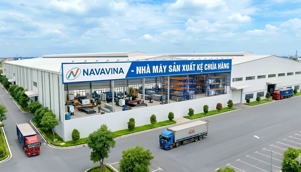 Kệ kho chứa hàng Navavina thương hiệu uy tín số 1 tại Việt Nam 4 Hệ thống kệ kho chứa hàng hạng nặng tối ưu diện tích lưu trữ cho doanh nghiệp