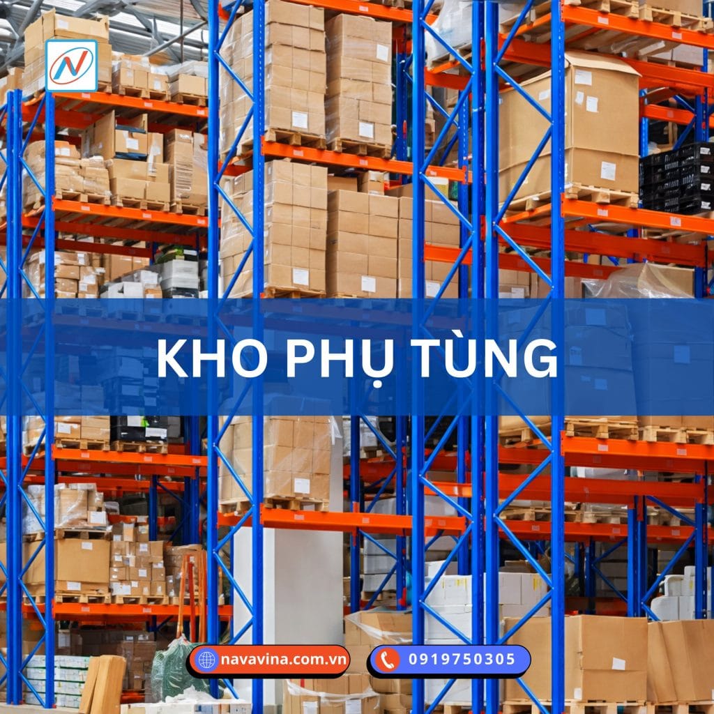 kệ kho phụ tùng đa dạng SKU