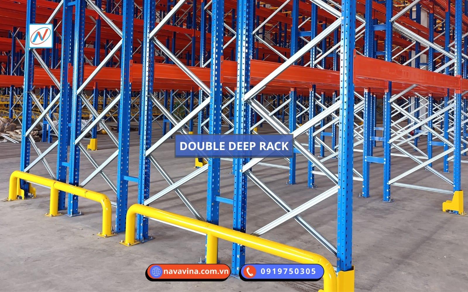 Kệ Double Deep Navavina tăng mật độ lưu trữ