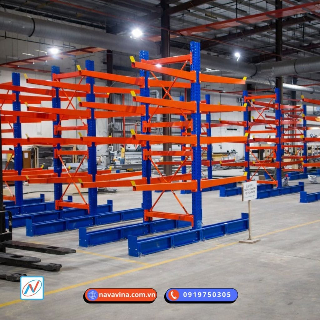 kệ tay đỡ, cantiliver rack do navavina sản xuất