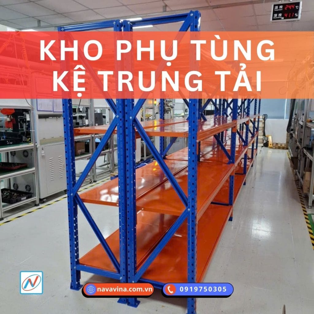 ke trung tai trung tai trong kho phu tung