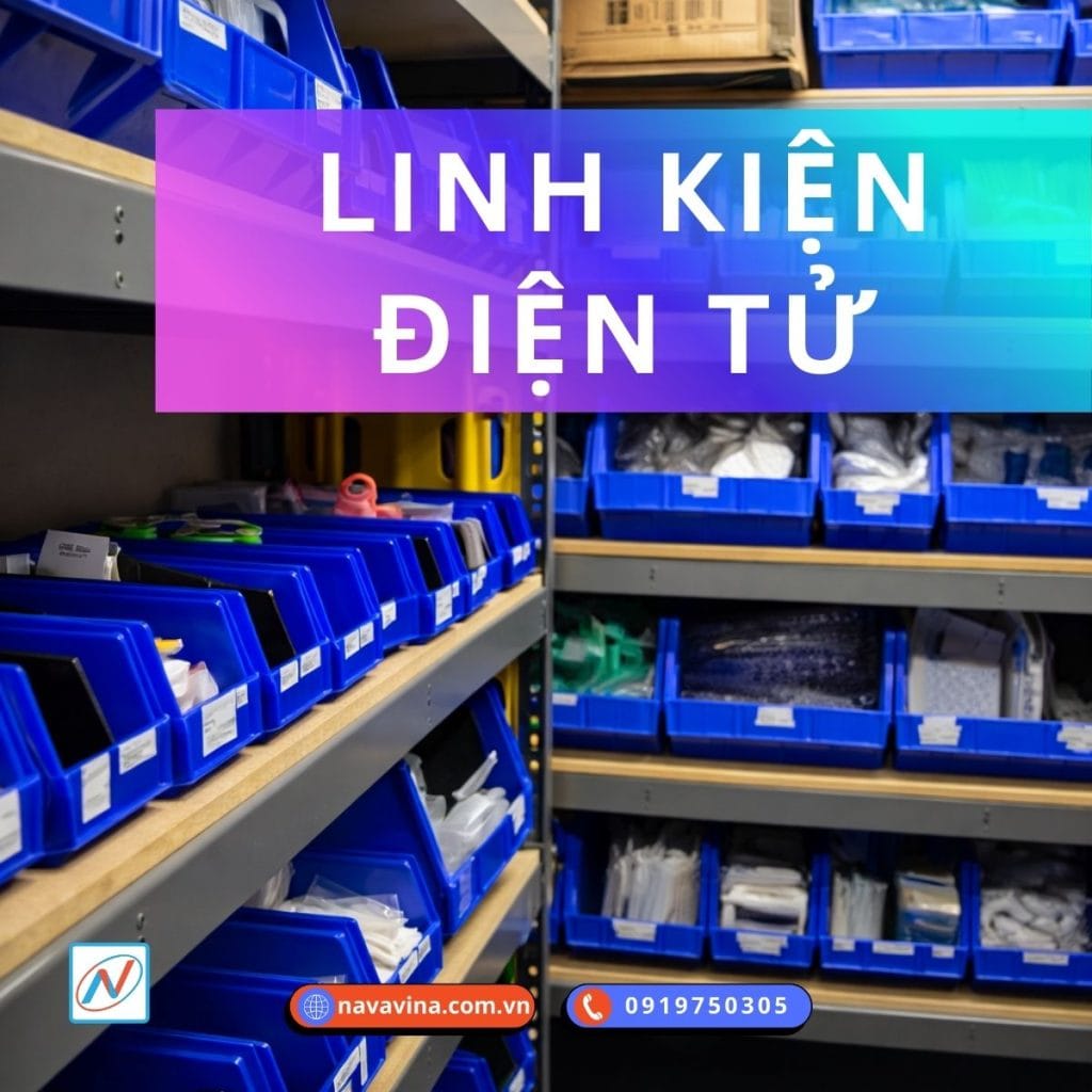kho chứa linh kiện điện tử