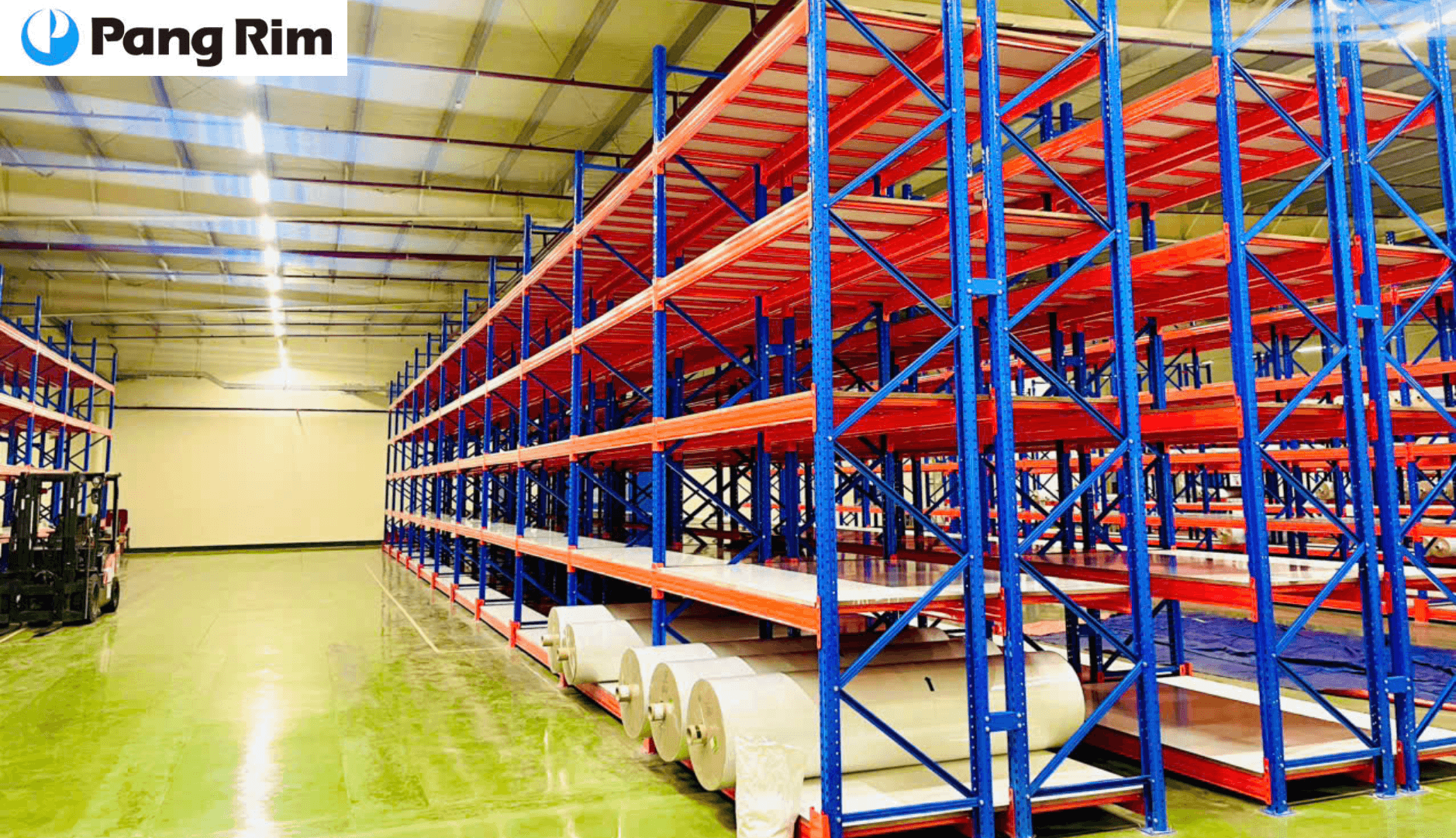 Kệ kho chứa hàng Navavina thương hiệu uy tín số 1 tại Việt Nam 39 Dự án kệ kho vải Công ty Pangrim – Giúp tối ưu diện tích lưu trữ cuộn vải