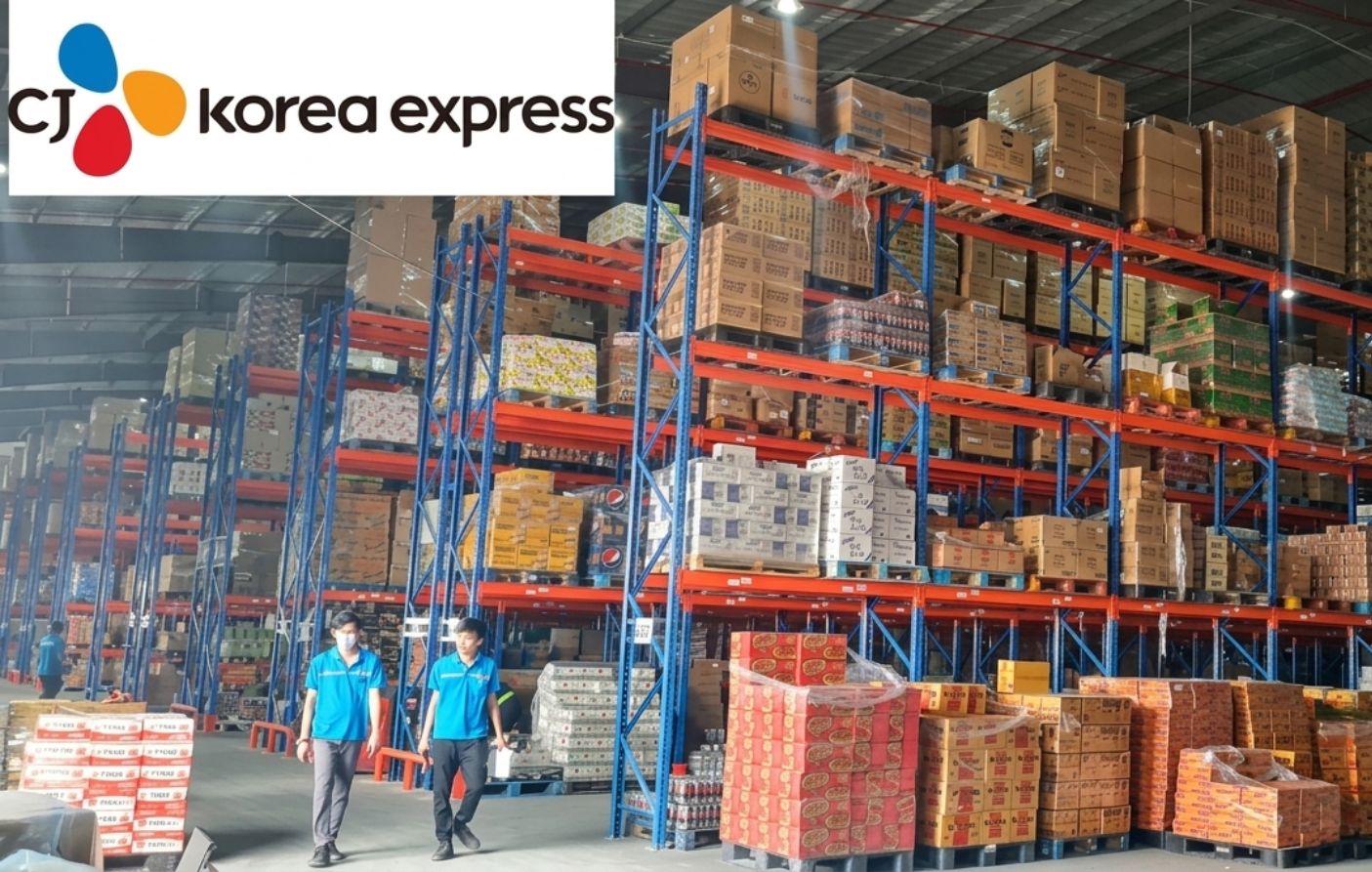 Dự án lắp đặt kệ kho CJ Korea Express của Navavina