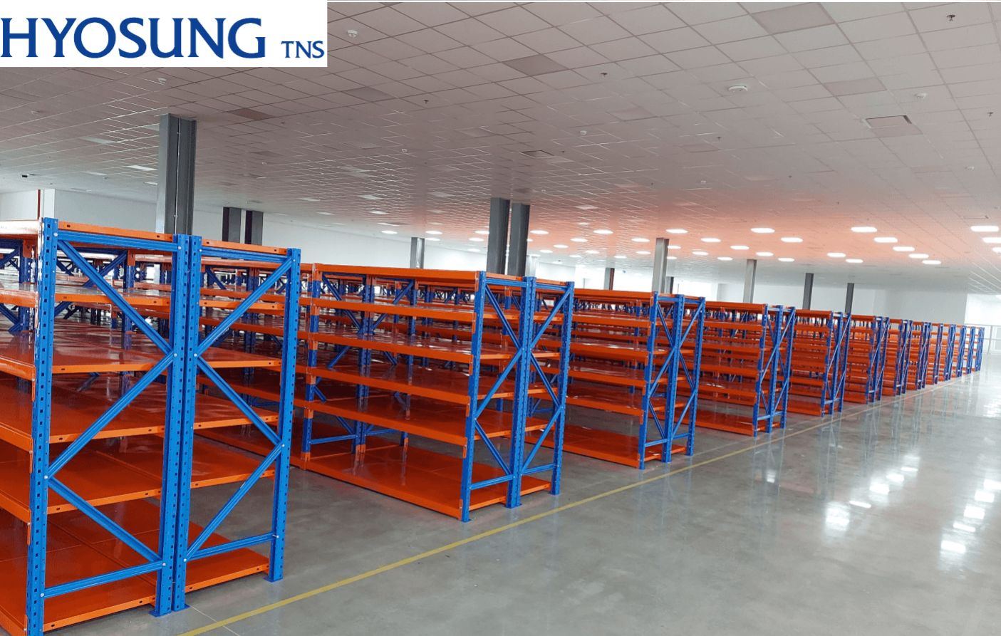 Dự án kệ trung tải Hyosung do Navavina lắp đặt
