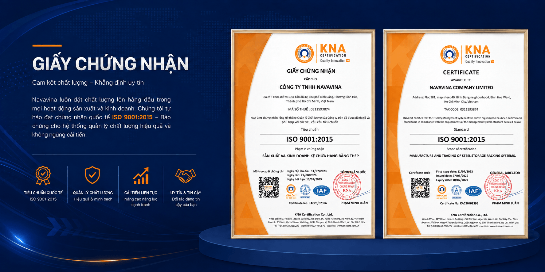 ISO Certification-navavina